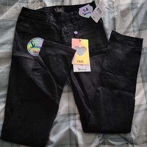 Girls Black size 14 skinny jeans